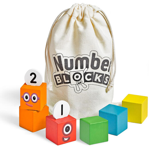 LEARNING RESOURCES American Numberblocks joint digital building blocks number 1-5 wooden building blocks children's educational toys number 1-5 wooden building blocks
