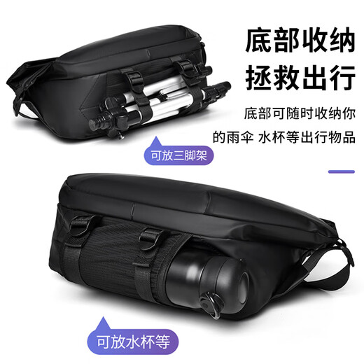 Right Away Messenger Bag Men's Shoulder Bag Men's Shoulder Backpack Chest Bag Casual Men's Bag Boys Men's Cycling Commuting Messenger Bag