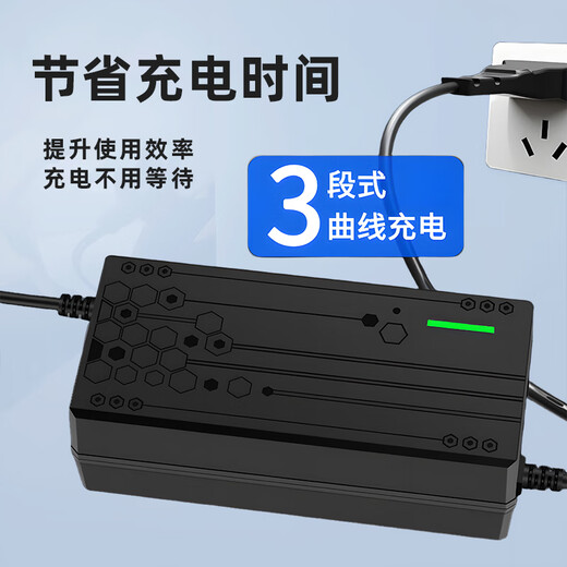 Electric vehicle battery charger is suitable for Amayadi Xinri Tai bell pocket knife three-wheel 48V12AH60V20AH battery lead-acid universal T-type 48V20Ah universal T-type plug