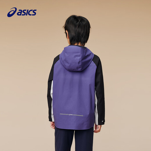 ASICS Children's Clothing 2025 Autumn Mid-sized and Large Children's Three-Proof Jacket Jacket Windproof and Breathable Color Block Jacket