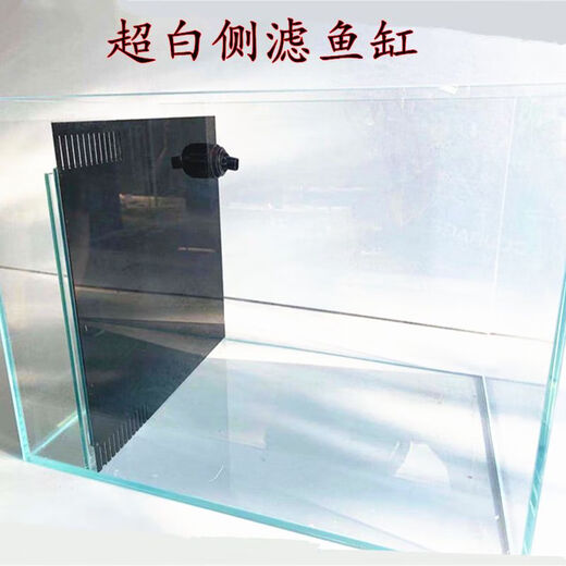 楷煊侧滤鱼缸客厅超白玻璃热带鱼玄关家用鞋柜生态缸大型锦鲤地缸 120*50*5012mm侧滤+管件