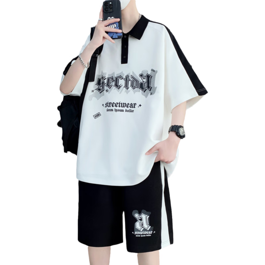 T-shirt à manches à manches courtes de Pei Shiyan T-Shirt Boy 12-15 ans