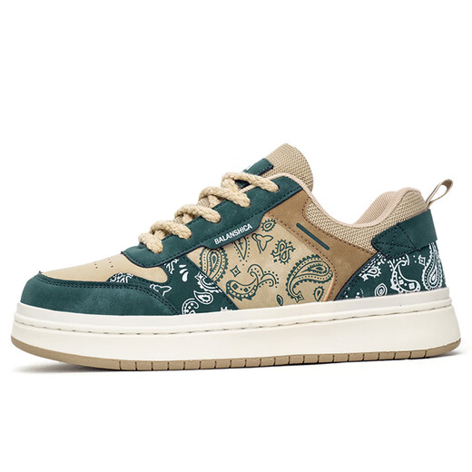 Rankdavid Light Luxury Neue Marke Extra-große Größe Herrenschuhe für den Frühling 46 Fuß Fett verbreiterte Männer Sportschuhe 47 Atmungsfreie Freizeitschuhe 48 KK9922 Grün 49