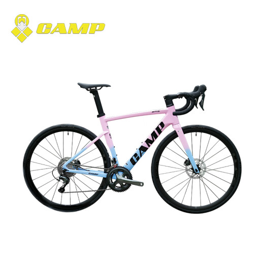 坎普（CAMP）SR5 公路车五通内走线综合车架赛车碳纤维前叉一体弯把竞速自行车 珍珠白 20速 490码 700C