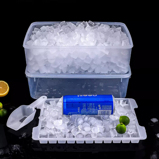 Chengyang Ice Cube Mold Ice Making Box Large Capacity Ice Tray Storage Box Homemade Frozen Ice Cube Ice Tray Ice Making Artifact Commercial Large Ice Cube Mold Ice Making Box Large Capacity Ice Tray