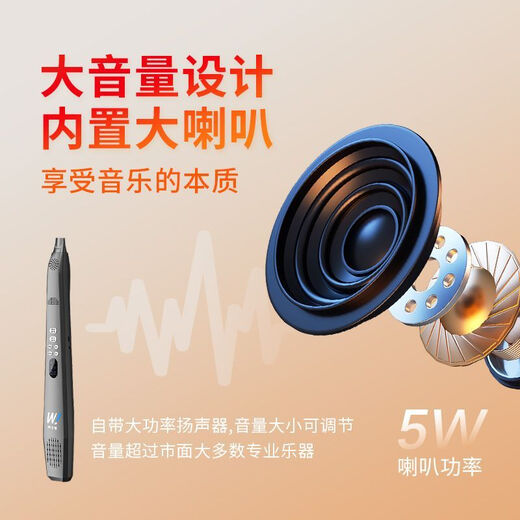 乐翻天新款电乐管自带蓝牙全自动笛子音乐伴奏神器中老年人零基础练习笛 白色/零基础练习吹奏乐管
