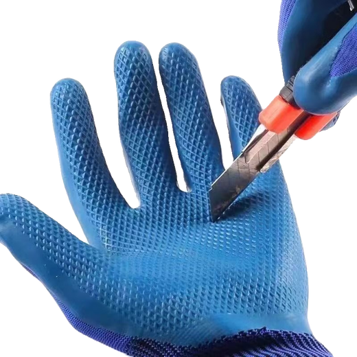 
Gloves with rubber, rubber embossed gloves, labor protection, wear-resistant work, durable, waterproof construction site work, labor belt, rubber king latex protection 24 pieces [12 pairs] wear-resistant king A698 affordable installation