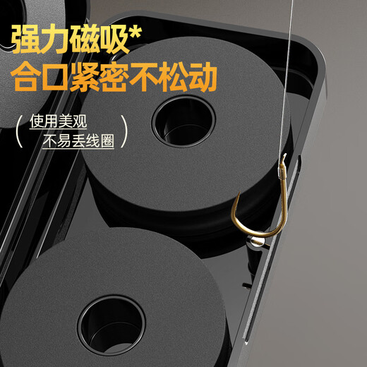 Tab钓鱼主线盒大线轴加厚大号线组盒多功能绕线盘鱼线圈收纳盒 主线盒-小号8轴(空盒)