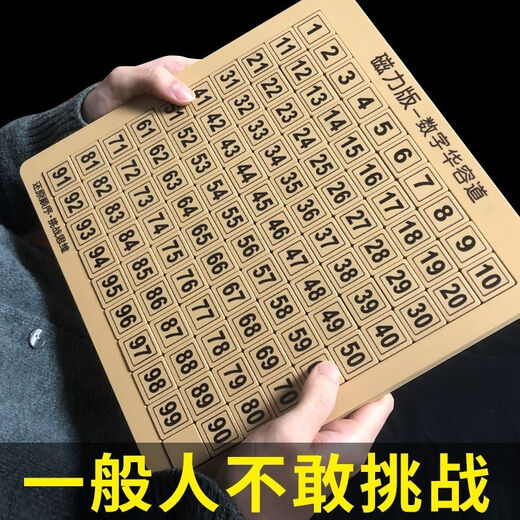 
ONEVAN Digital Huarongdao Children's Puzzle Development Toys Sliding Passage Puzzle Kindergarten Primary School Student Parent-Child Interaction 15 Grains of Cherry Blossom Powder (No Magnetic)