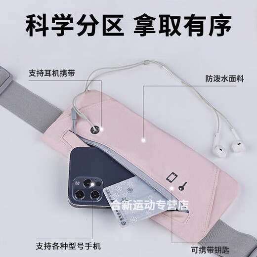 
Rong Mei Danny's anti-theft waist bag travel abroad passport close-fitting invisible sports chest dual-purpose light crossbody bag outdoor running for men and women, sun powder upgraded chest and waist dual-purpose