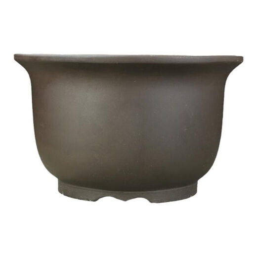 
Yixing extra-large diameter purple clay flower pot green planting vegetables and trees super large round ceramic bonsai pot dark blue 694 medium size two