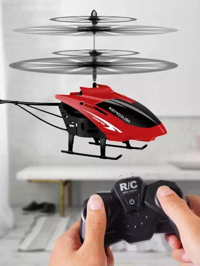 OTHE遥控飞机直升机儿童小型电动手感应飞行器耐摔无人机玩具男孩礼物 红裤黄人智能感应+手柄遥控顶配