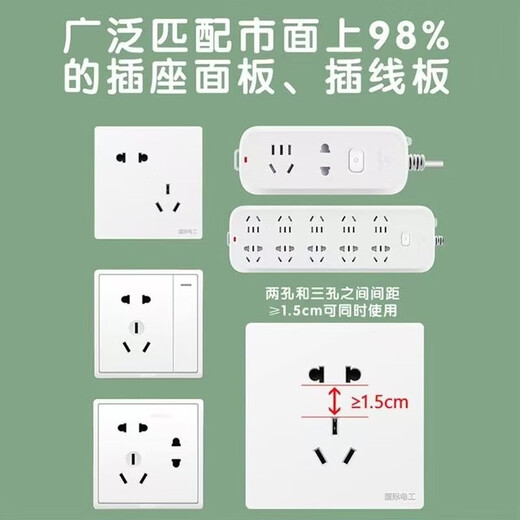 UBESS socket anti-electric shock protection cover for babies household anti-electric shock safety plugs 24 packs