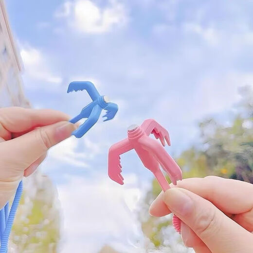 Childlike Egg Boy Hook Toy Luminous Blue Spring Hook Luminous Mechanical Grappling Hook Party Game Peripheral Toy Yellow - Strong Magnetic Suction + 20x Telescopic