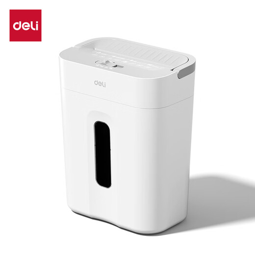得力（deli） 碎纸机 办公家用桌面 小型便携 4级保密 颗粒迷你纸张粉碎机 6张 5分钟 15L可带钉碎纸 升级提手G11