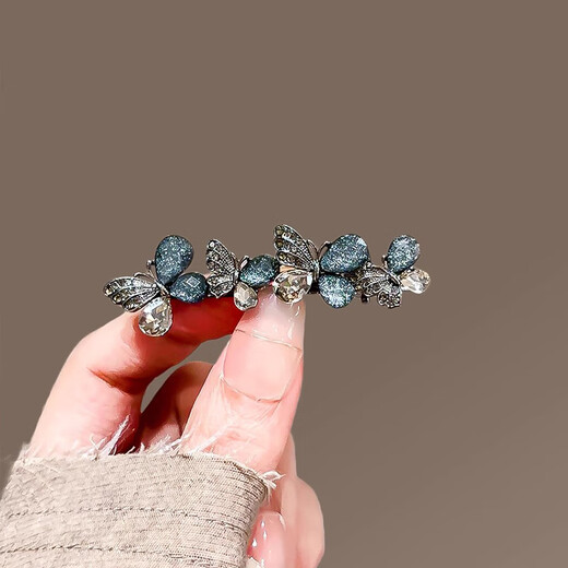 Chimera (CHIMERA) rhinestone hollow butterfly bangs side clip broken hair duckbill clip small hairpin headdress female hairpin female birthday gift