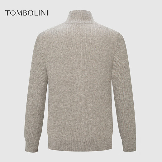 Dongbolini Autumn and Winter New Solid Color Stand Collar Cardigan Men's Casual Two-Wear Cardigan Jacket Flower Camel One Size 54