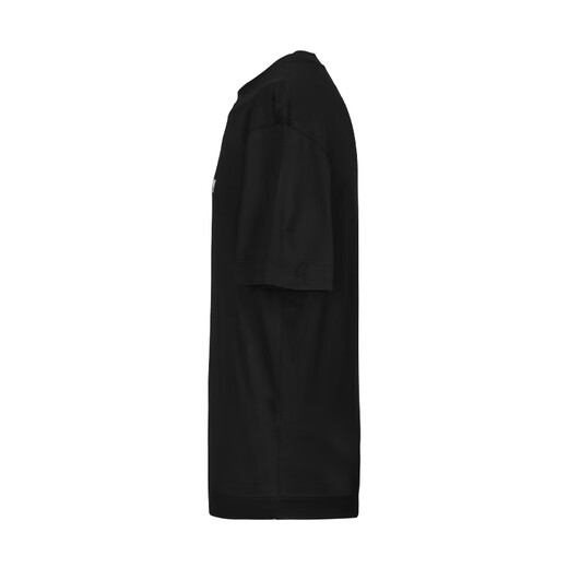 ARMANI (ARMANI) Luxus Männerkleidung Ea Herren gestickt Eagle Mark Mercerated Cotton Kurzärmeler lässiges vielseitiges T-Shirt-Urlaubsgeschenk 12370 Black 3XL