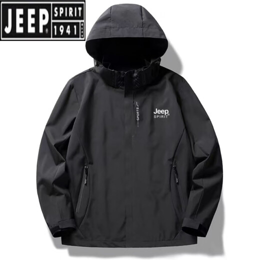 
Jeep (JEEP) jacket for women in spring and autumn three-in-one removable windproof waterproof plus velvet thickened mountaineering suit men's jacket white women (winter two-piece set) inner liner removable M