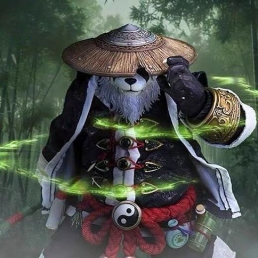 红同MEMORY TOYS魔兽熊猫人云游者吴青烈带特典发光可动人偶模型 默认盒损 拆封后不退不换