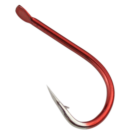 Ghost tooth red Izu fish hook in bulk crooked mouth barbed crucian carp hook carp hook fishing gear supplies fishing accessories No. 4 Izu 50 pieces