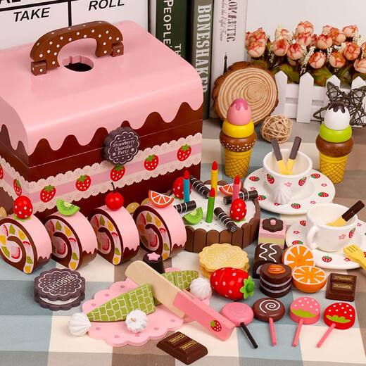 Mädchen, Baby, Mädchen, Küche, Zuhause, Nachmittagstee 2 Kinder, 3 Jahre alt, 4 kleine Prinzessin -Spielzeug 6 Geburtstagsgeschenke, heißer Topf