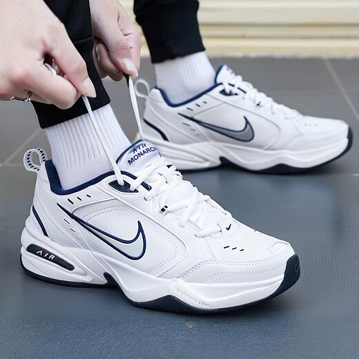 耐克（NIKE）跑步鞋男鞋女鞋2025秋冬季新款AirMonarch M2K老爹鞋运动鞋休闲鞋 415445-102经典银白 42.5
