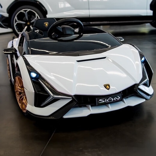 Cool search Lamborghini children's electric car four-wheeled car with remote control male and female baby can sit on the child's toy stroller