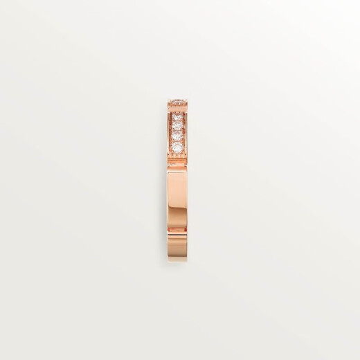 Cartier Maillon Panthere series 18K rose gold diamond ring B4221200-50