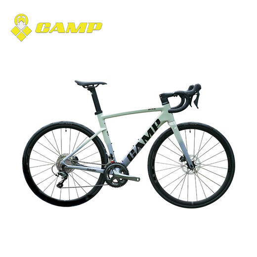 坎普（CAMP）SR5 公路车五通内走线综合车架赛车碳纤维前叉一体弯把竞速自行车 珍珠白 20速 490码 700C