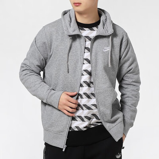 耐克（NIKE）男装 夏季新款户外骑行服舒适跑步运动服连帽休闲上衣夹克风衣 BV2649-063 M L【175-180c130-140斤】