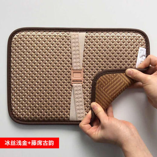 
Student cushion classroom special summer new summer double-sided winter and summer dual-purpose rectangular ice rattan mat summer mat bench ice silk gray + rattan mat elegant 3524CM student rectangular stool elastic buckle