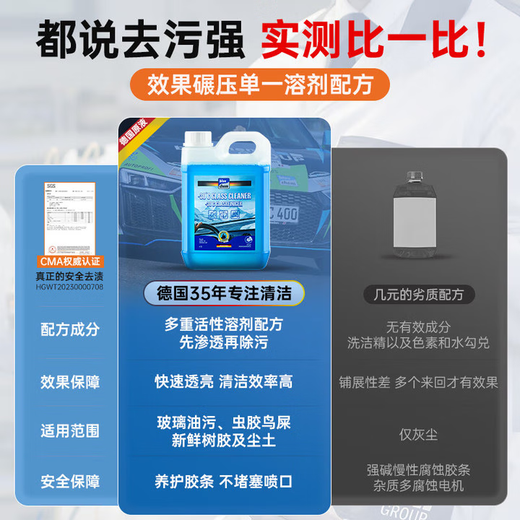 Blue Dolphin antifreeze glass water 2L*2 bottles minus 25-40 degrees to remove oil film car winter ethanol wiper water for all seasons