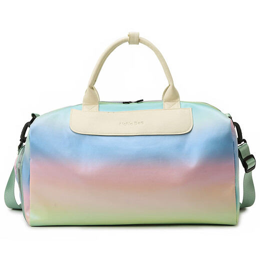 新旅行包女短途旅游手提行李包干湿分离运动健身包男大容量收纳袋 绿色 均码