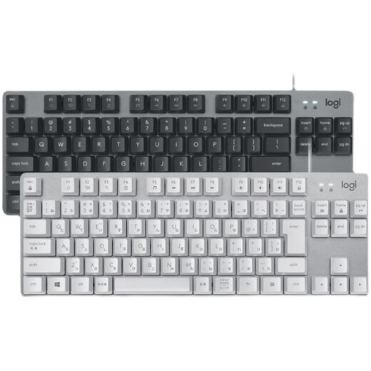 罗技 LOGITECH835有线机械键盘84键青红茶轴黑白色键帽游戏 K835红轴 黑色【原封盒装】_TTC轴_否_87