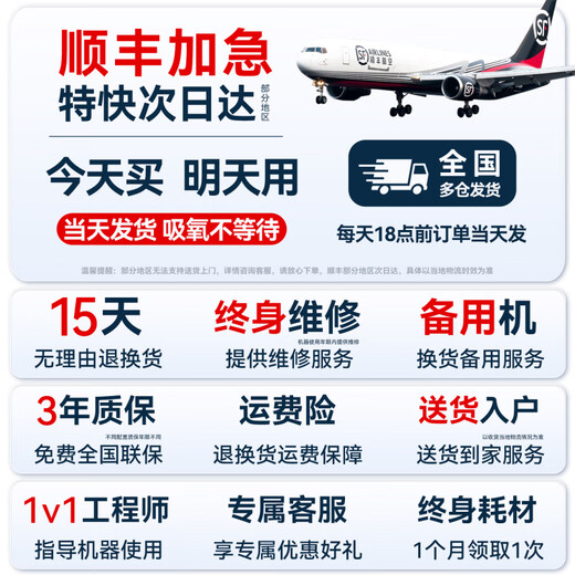 Yuwell Oxygen Concentrador de oxígeno portátil Concentrador de oxígeno de carga montado en vehículo para personas mayores, pequeño, portátil, para exteriores, 5 L, 6 L, actualización ultraligera, 1 batería de 12 celdas, paquete de regalo