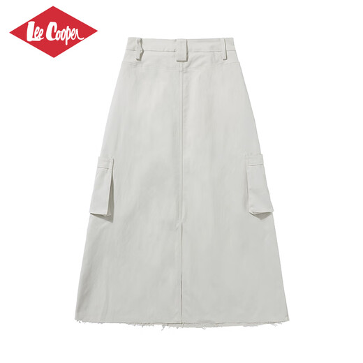 Lee Cooper American skirt high-end brand thin 2025 summer new simple design a-line skirt for women gray M