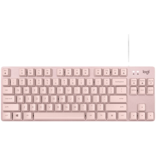 罗技（Logitech）K835有线机械键盘84键电脑办公打字家用电竞游戏粉色红轴拆包 K835粉色【拆封盒装】_自用高 标配_否_84键_红轴