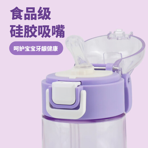 Thermos (Thermos) Kinderwasserbecher Special für Grundschüler, um Wasser für Männer und Mädchen Plastik Tritan tragbarer Strohhalm 620 ml Blau Captain Direct Drink Cup-6172 zu trinken