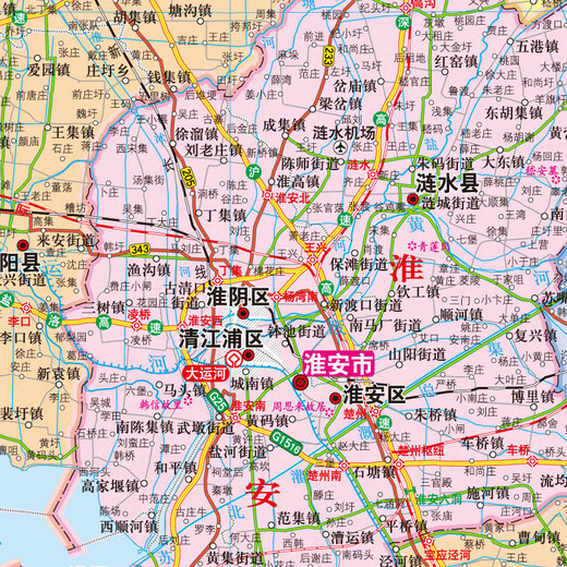 2025 Jiangsu Provinz Kartenverwaltungsgelände Transportgelände 1068*749 mm