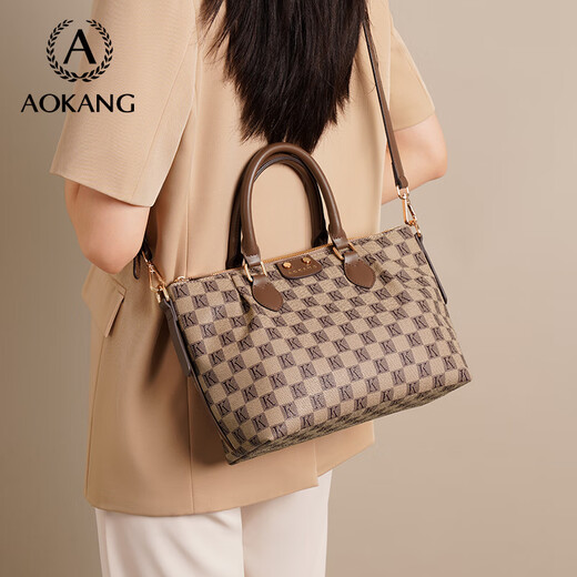 Aokang -Tasche Frauenbag 2025 Trendy leichte Luxushandtasche große Kapazität Crossbody Umhängetasche Geburtstagsgeschenk für Mutter und Frau