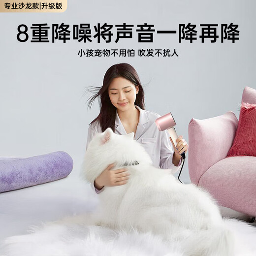 Mori series new second generation model Huaqiang North Top equipped | National 3C certification High-speed hair dryer for home hair salon negative ion high power hair dryer light sonic drying barrel Upgraded second generation Sunset Rose Official 1 1 top equipped with negative ion hair care 2025 new style | Top equipped 1 1 version 1.8 meters long cable gift box