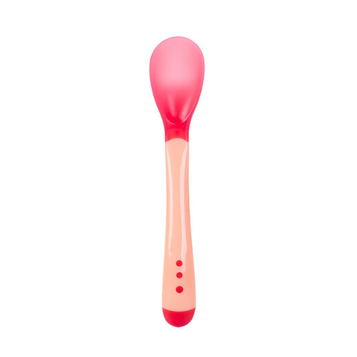 Baby warmes Löffel Fütterungstable Baby warmer Löffel Weiche-Spoon-Gabel Single Pack Löffel Blau