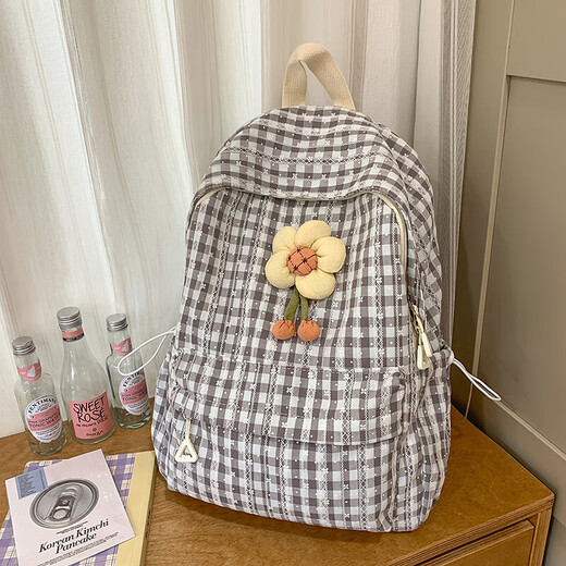 Sac à dos pour les femmes de nouveau sac école au collège de style coréen pour femmes Junior High School Canvas Sac décontracté de voyage polyvalent sac à dos rose foncé