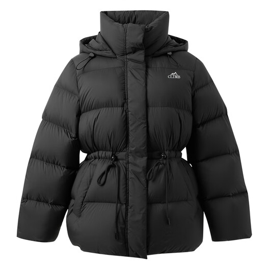 Tricolor plus size women's 2025 winter new hooded down jacket mid-length waist-cinching fat MM