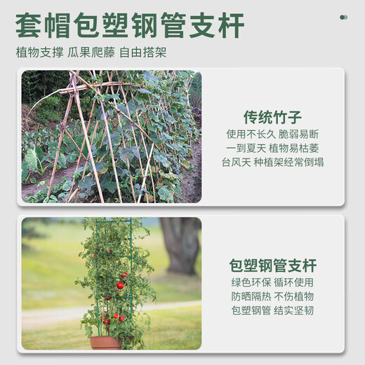Tomatenstand Tomatenstand Balkon Pflanzständer Bohnen Gurke Kletterständer Blumen und grüne Pflanzen Stütze Ständer 11mm*90 cm drei Pole Sechs Karte (30 cm)