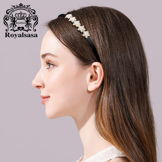 Royal sasa royal salsa hair accessories imitation pearl hair hoop star non-slip hairpin head cave hairpin elegant headwear sweet headband