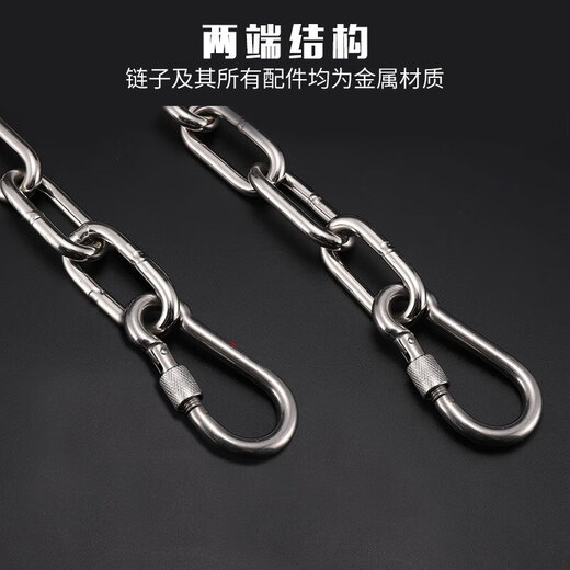 Luhid dog leash dog leash walking dog leash dog collar metal anti-bite dog leash explosion-proof small and medium-sized dogs 2 meters long