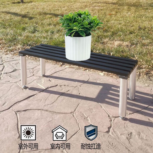 铝合金不锈阶梯多层花架子花盆架庭院户外阳台绿植盆栽承重现代 黑12023套架(高+低/每个6立柱)