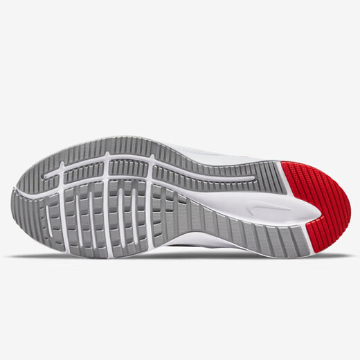 Nike (Nike) zapatos deportivos zapatos para hombres nuevos misiones 4 Flying Line Shock Absorbing Mesh Transportable Zapatos de carrera ligeros al aire libre Da1105-100-White/Rojo 44.5